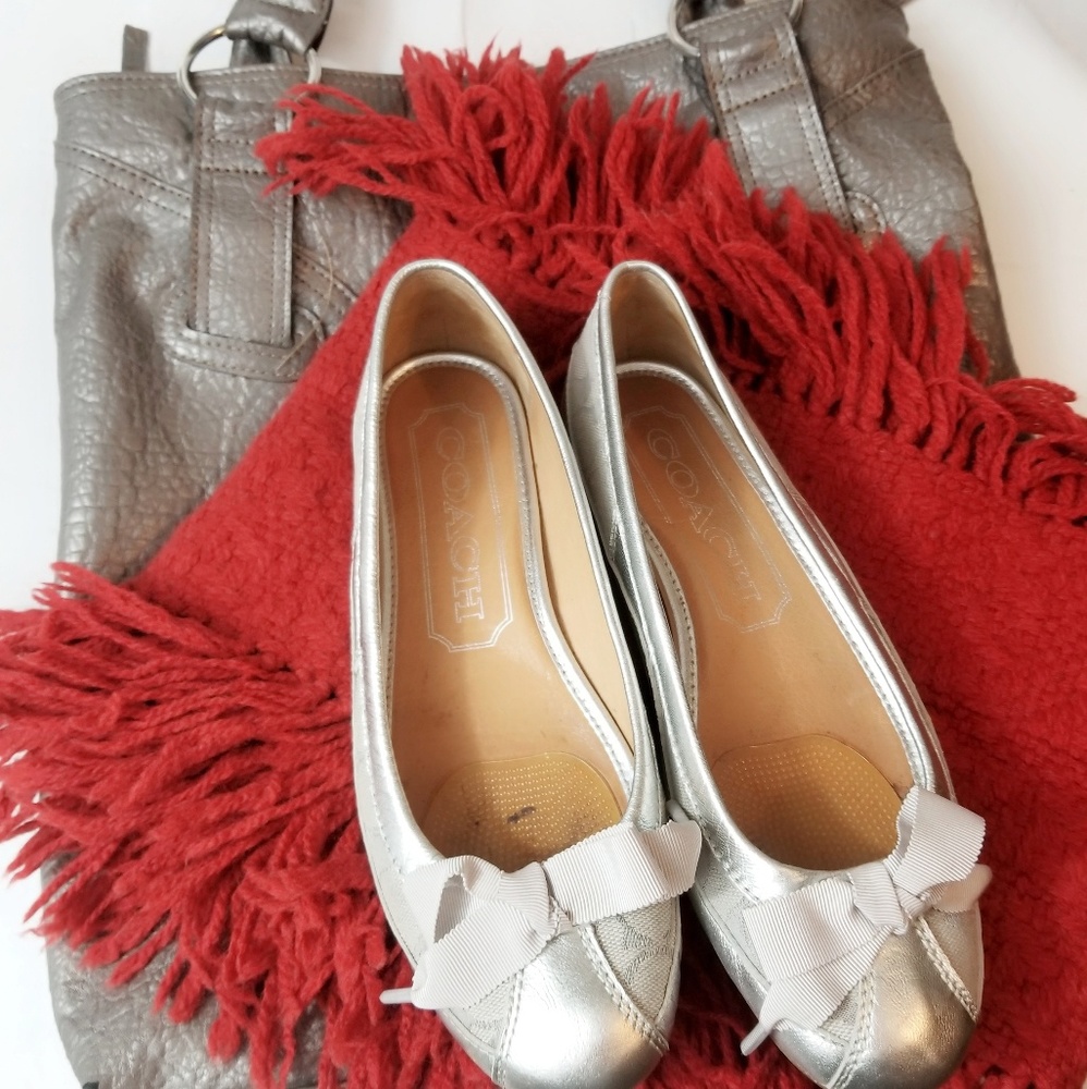 Coach Sarah Ballerina Flats with Bow